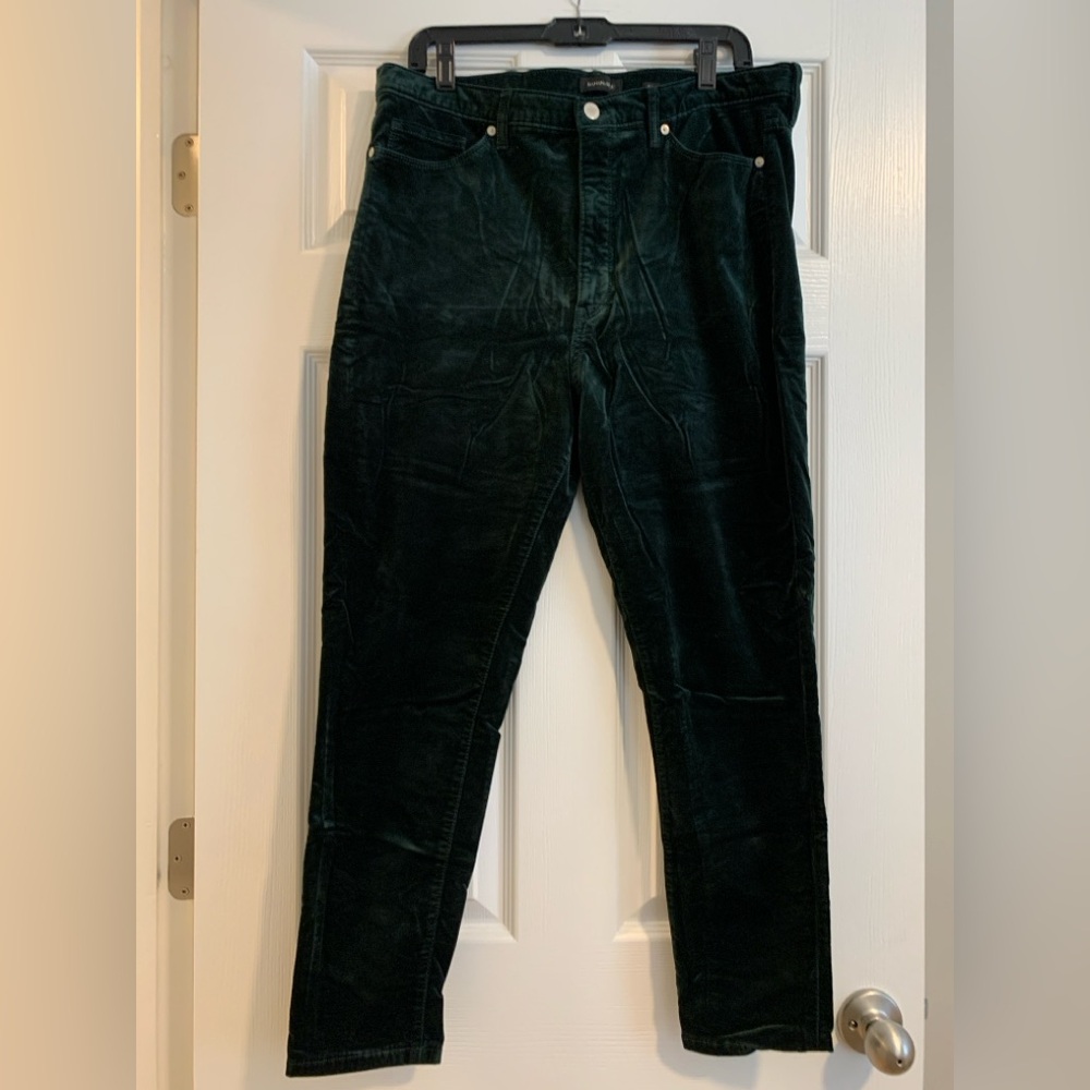 Banana Republic Dark Green Skinny Pants